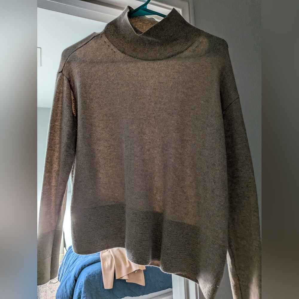 Everlane Cashmere Square Turtleneck Sweater
